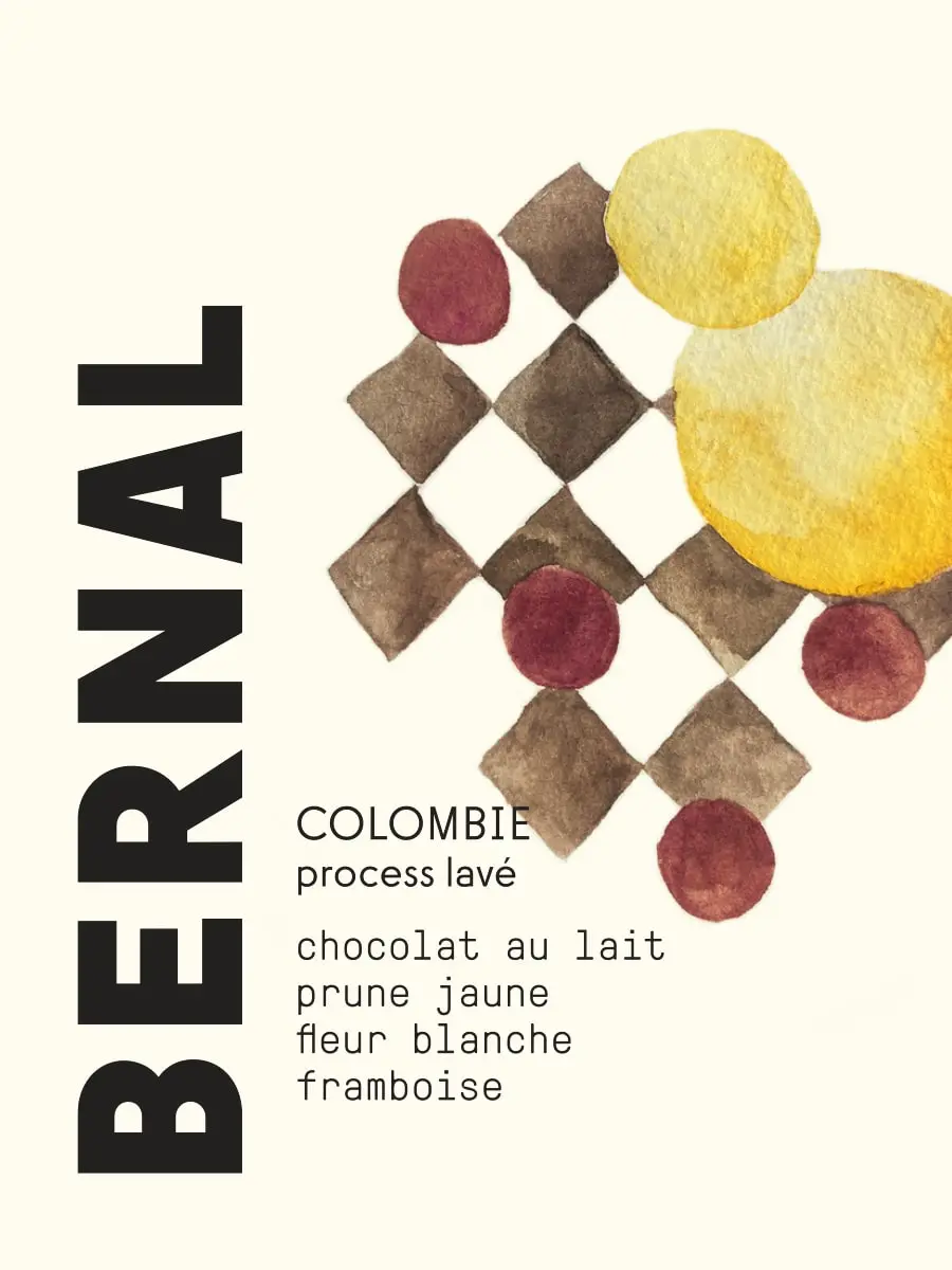 café colombie bernal - brulerie moka- pack 250g