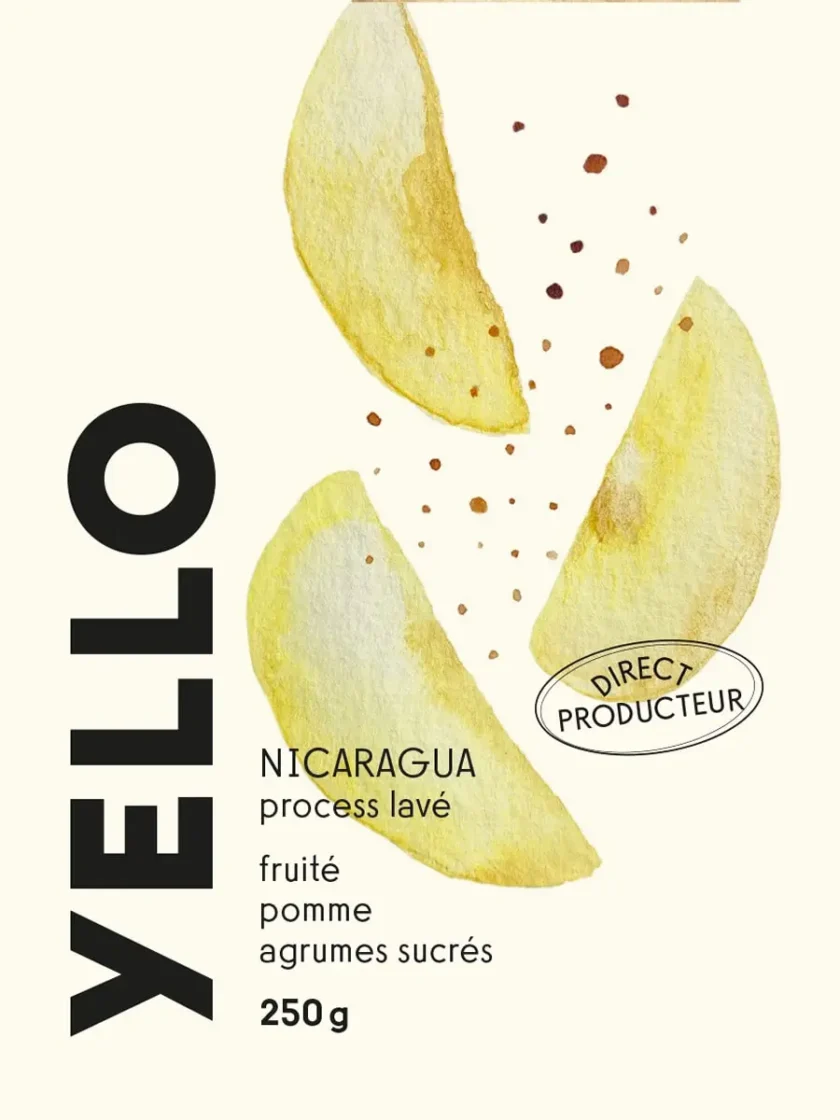café nicaragua yello - brulerie moka- pack 250g