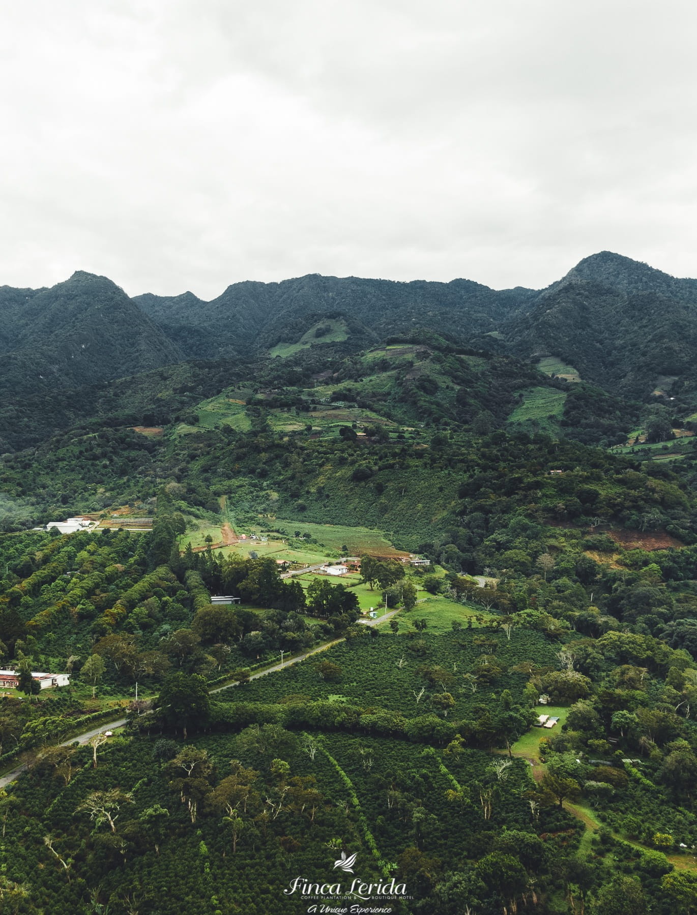 La vallée de Boquete au pied des montagnes, Panama